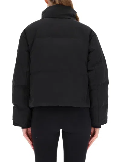 Canada Goose Cropped Black Jacket In Black
