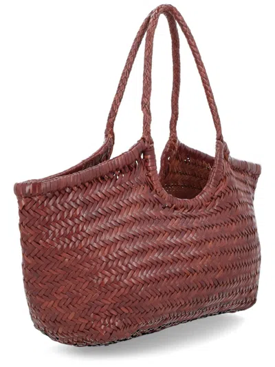 Dragon Diffusion "nantucket Basketball" Bag In Burgundy