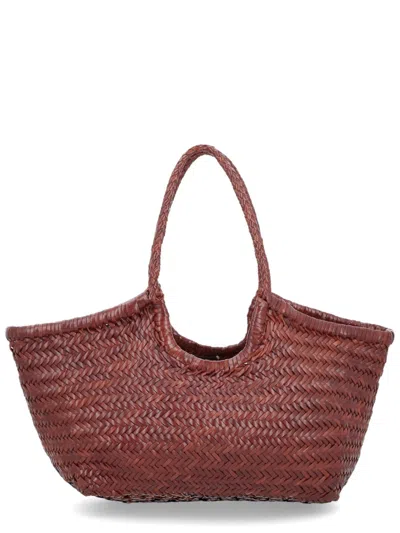 Dragon Diffusion "nantucket Basketball" Bag In Burgundy