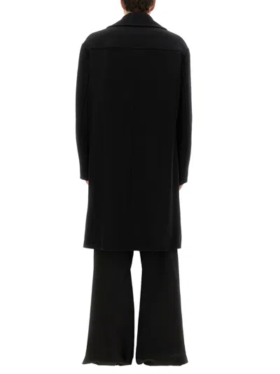 Dries Van Noten Double Breasted Long Coat Pockets In Black