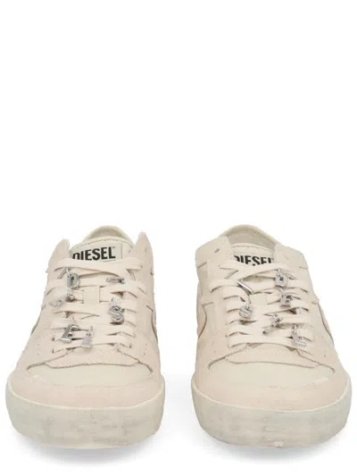 Diesel Suede Low-top Sneakers Rubber Sole In Neutral