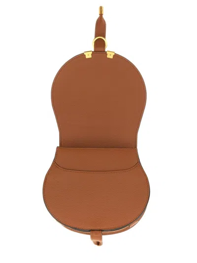 Chloé Saddle Marcie Bag Small In Brown