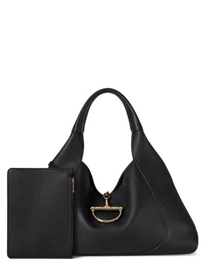 Gucci Maxi Shoulder Bag Softbit In Black