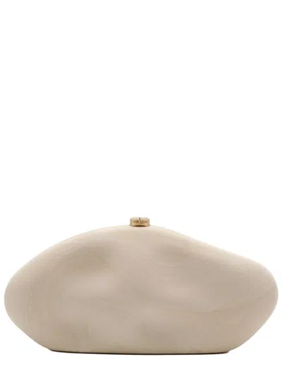 Cult Gaia The Caldera Acrylic Clutch In Neutral