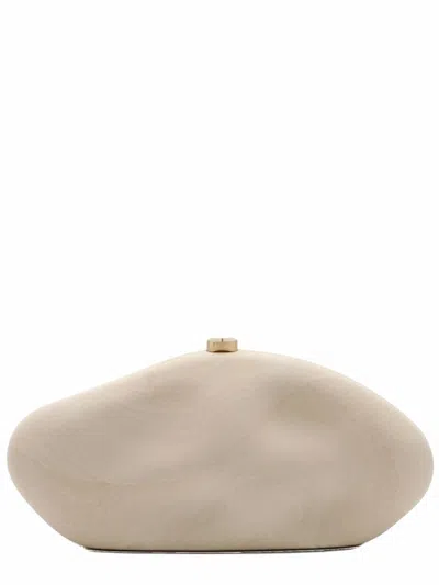 Cult Gaia The Caldera Acrylic Clutch In Neutral