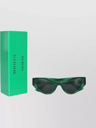 Bottega Veneta Stylish Cat Eye Sunglasses With Gold Accents