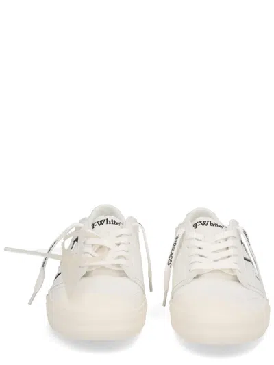 Off-white Low-top Sneakers With Graphic Arrow Detailing In White