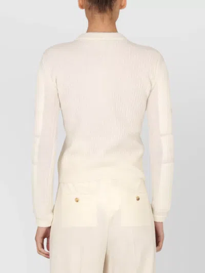 Max Mara Soft Mohair Knit Long Sleeves In Blue