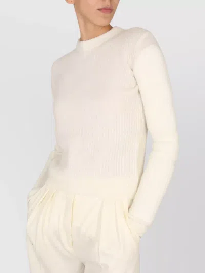 Max Mara Soft Mohair Knit Long Sleeves In Blue
