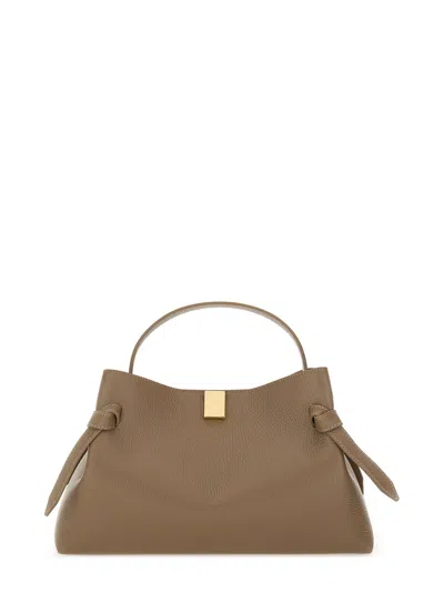 Yuzefi Shoulder Bags With Adjustable Strap And Top Handle In Brown