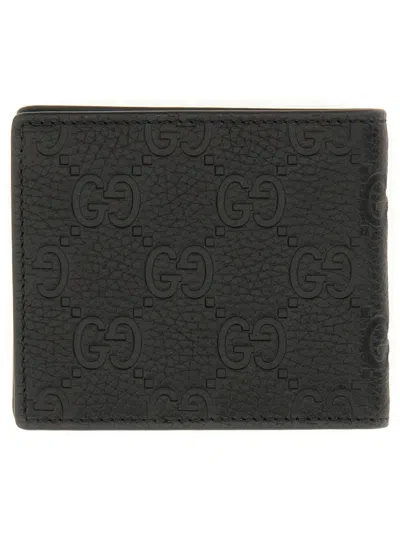 Gucci Bi-fold Wallet "imprint" In Animal Print