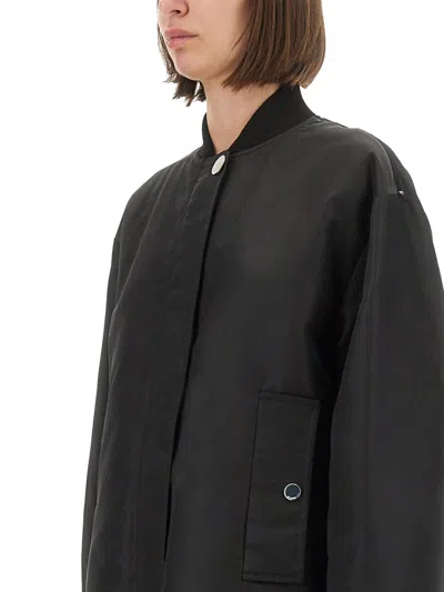 Sportmax Relaxed Fit Bomber Jacket Agape In Black