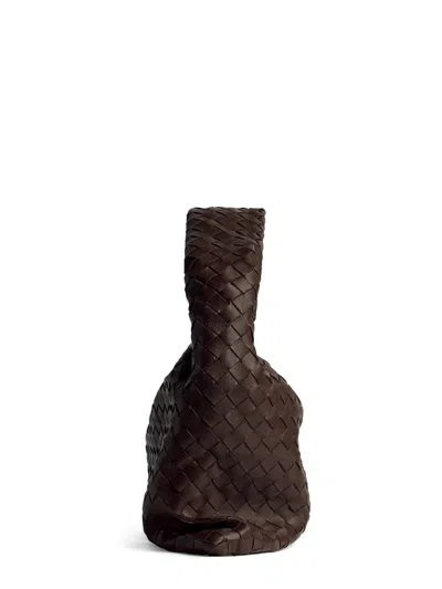 Bottega Veneta Borsa A Spalla "hop" Piccola In Brown
