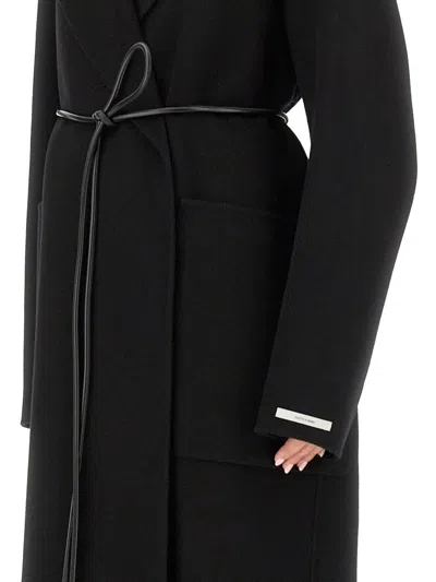 Sportmax Coat  Woman Color Black In Black