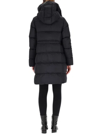 Canada Goose Knee-length Black Puffer Coat In Black