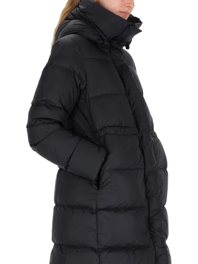 Canada Goose Knee-length Black Puffer Coat In Black