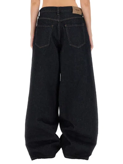 Uma Wang Denim "pod" Pants In Black