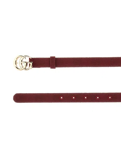 Gucci Double G Buckle Belt In Brown