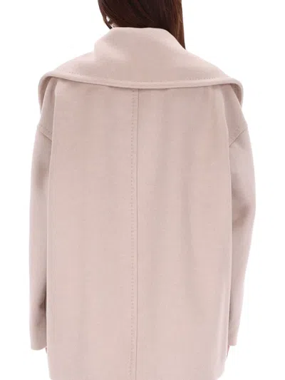 Max Mara Doublebreasted Coat Mario In Pink