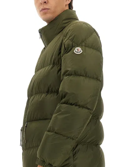 Moncler Puffer Jacket Tuileries High Collar In Green
