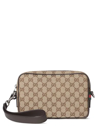 Gucci Gg Small Shoulder Strap Crossbody Bags Brown In Brown