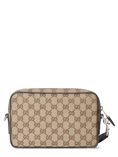 Gucci Gg Small Shoulder Strap Crossbody Bags Brown In Brown