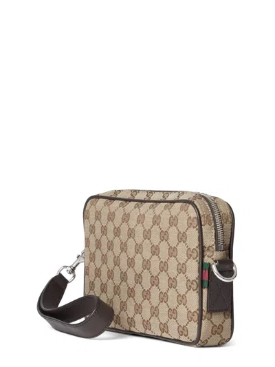 Gucci Gg Small Shoulder Strap Crossbody Bags Brown In Brown