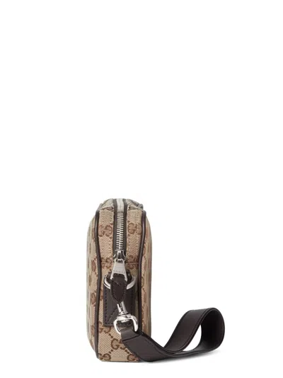 Gucci Gg Small Shoulder Strap Crossbody Bags Brown In Brown