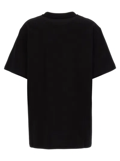 Stella Mccartney Logo Oversized Cotton T-shirt In Black