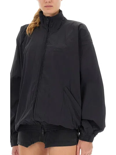 Balenciaga Jacket With Zip In Black
