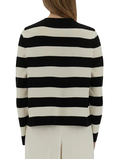 Max Mara Viterbo Wool Crewneck Sweater In Multi