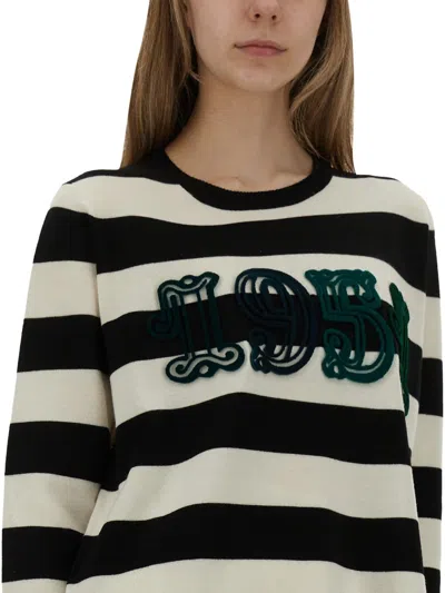 Max Mara Viterbo Wool Crewneck Sweater In Multi