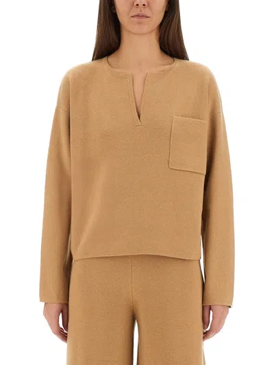 Max Mara Jersey Zibello In Gold