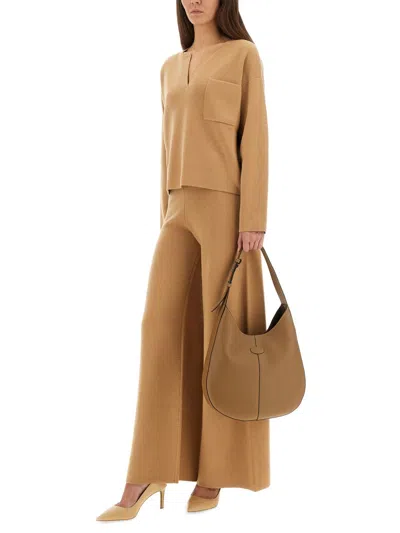 Max Mara Jersey Zibello In Gold