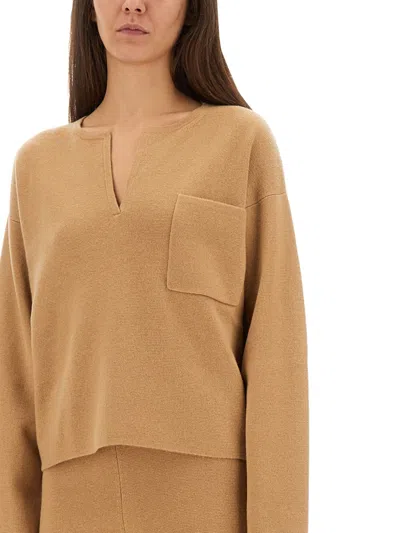 Max Mara Jersey Zibello In Gold