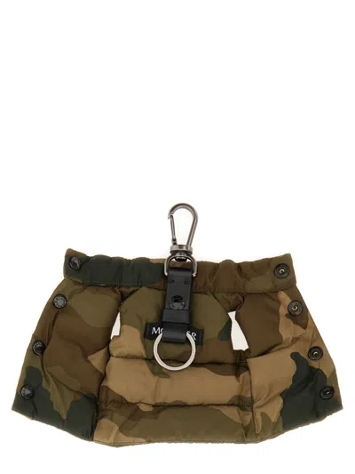 Moncler Keychain In The Shape Of A Vest In Brown