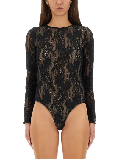 Zimmermann Body Lace Black In Black