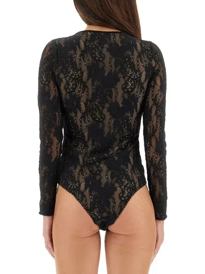 Zimmermann Body Lace Black In Black