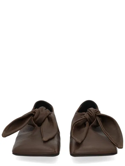 Uma Wang Lace-up Shoe In Brown
