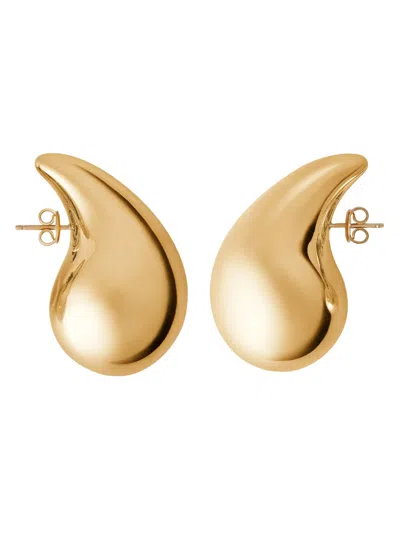 Bottega Veneta Grosse Drop Ohrringe In Gold