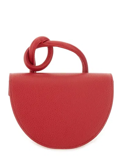 Yuzefi Knotted-handle Shoulder Bag In Red