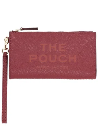 Marc Jacobs The Leather Pouch Clutch Bag In Brown