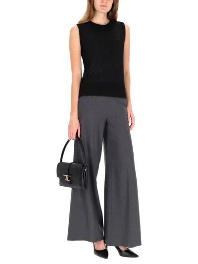 Herno Women Metallic Effect Sequined Vest In Black