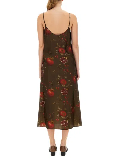 Uma Wang Midi Dress "anaya" In Black