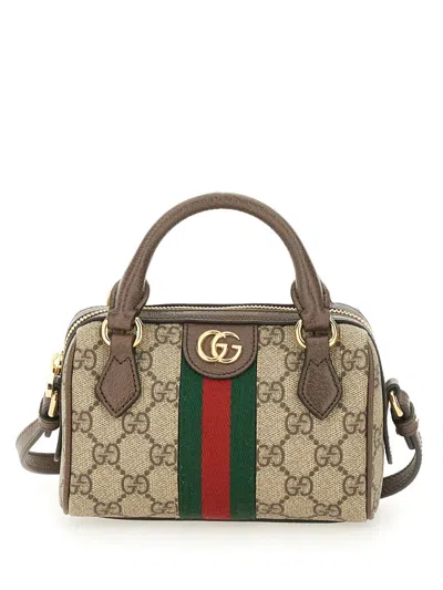 Gucci Mini Ophidia Shoulder Bag Top Handles In Multi