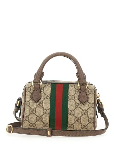 Gucci Mini Ophidia Shoulder Bag Top Handles In Multi