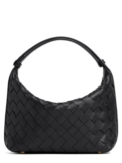 Bottega Veneta Mini Wallace Handbag In Black