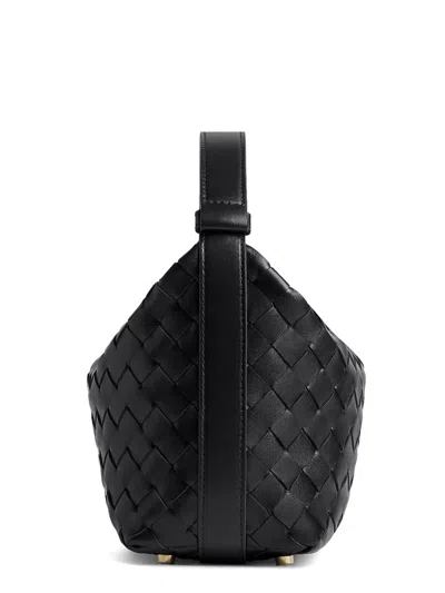 Bottega Veneta Mini Wallace Handbag In Black