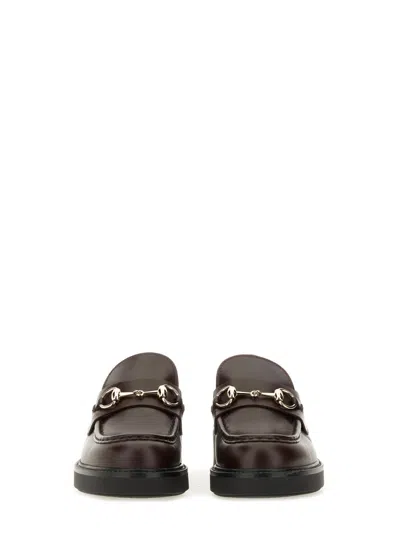 Gucci Moccasin With Clamp In Brown