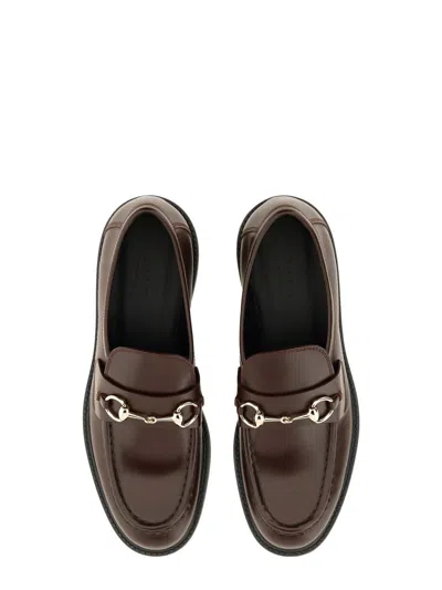 Gucci Moccasin With Clamp In Brown